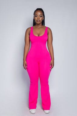 Hot Pink Opal Open Back