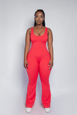 Hot Peach Opal Open Back