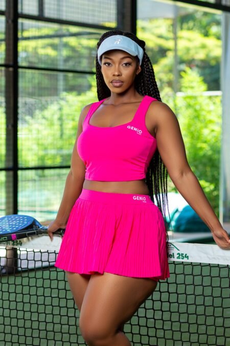 Pink Padel Pleated Tennis Skirt Set