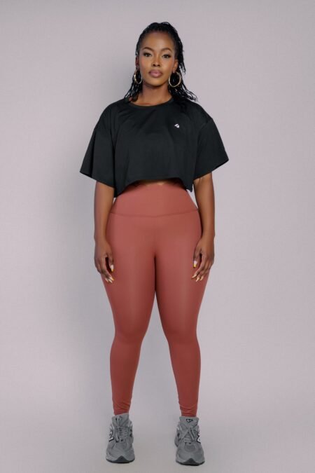 Black Liber Cropped Tee