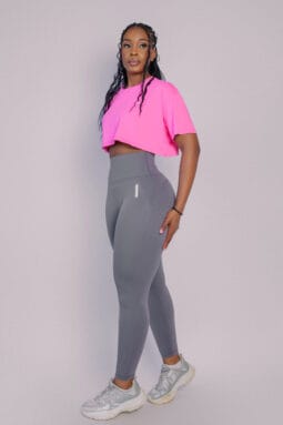 Pink Liber Cropped Tee
