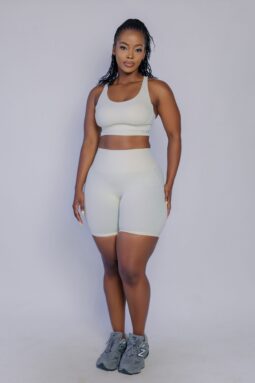 White Flex Short Set