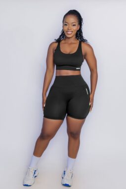 Black Flex Short Set