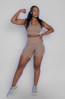 Brown Flex Short Set