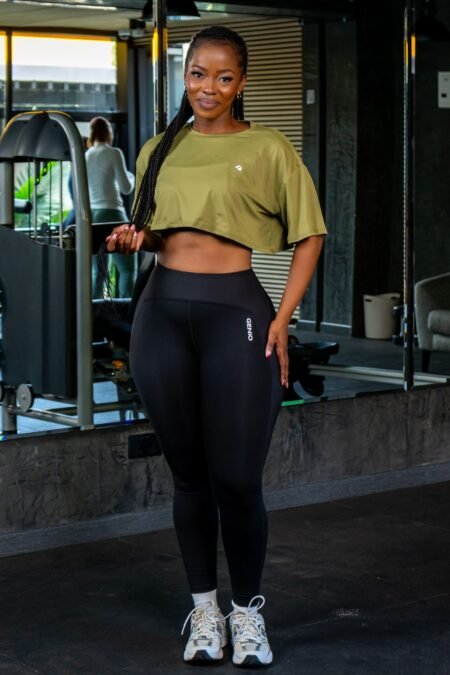 Green Liber Cropped Tee