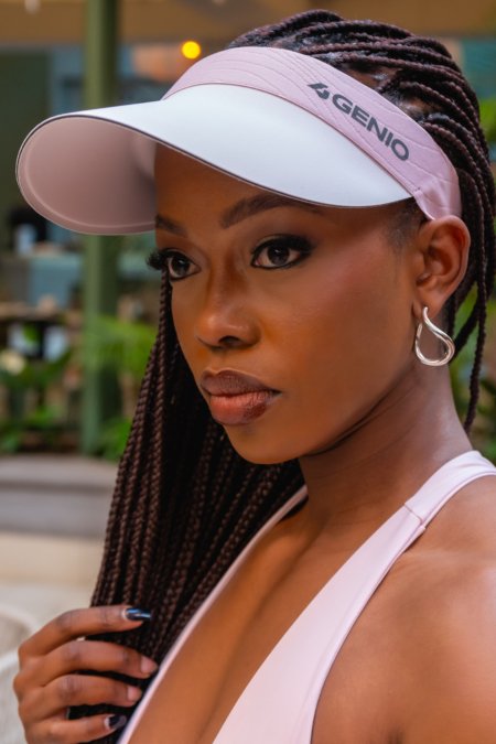 Pink Court Visor Tennis Hat